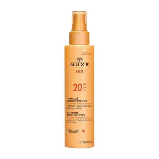 NUXE Sun Milky Spray Medium Protection SPF20 Face & Body | BY JOHN