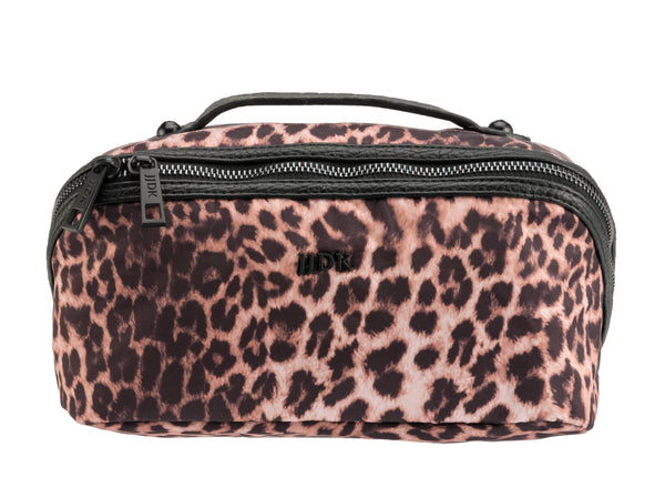 JJDK Anna Marie Top-Zip Cosmetic Bag Leopard