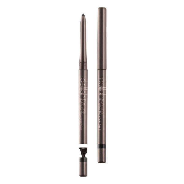 Delilah Eye Line Long Wear Retractable Pencil - Coal | BY JOHN