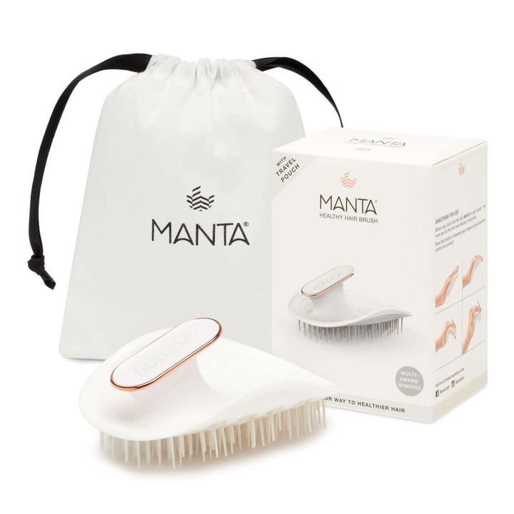 Manta Original Healthy Hair Brush White | BY JOHN