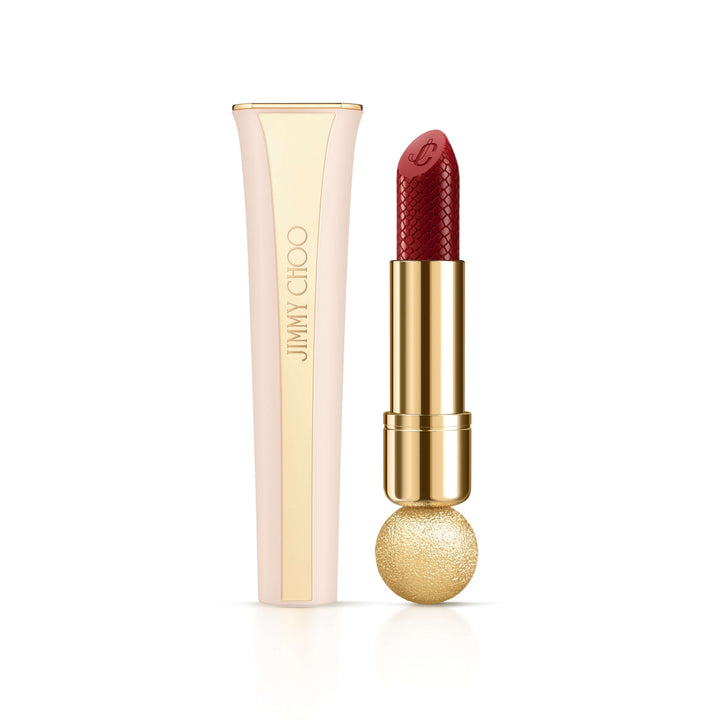 Jimmy Choo Red Burgundy Charm Satin Lipstick 002 | BY JOHN